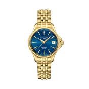 DS Action Lady Diamonds 34mm Blue Dial Gold Plated Watch