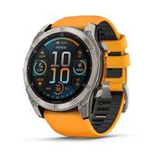 fenix® 8 – 51 mm AMOLED Sapphire Titanium with Graphite Silicone Band Watch