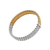 Panorama 18k White Gold &amp; Yellow Gold Diamond Flex It Bracelet