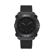 Khaki Navy 46mm Black Dial Automatic Rubber Strap Watch