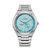 Zenshin Blue Dial 40.5mm Silver Titanium Bracelet Watch