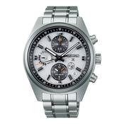 Prospex Speedtimer GPS Dual Time Chronograph 42mm, White Dial, Solar Movement, Stainless Steel Watch