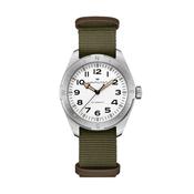 Khaki Field Expedition 41mm, White Dial, Automatic Movement, Stainless Steel Case, Green NATO Strap Watch