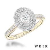 18k yellow gold 0.32ct G VS1  Oval cut Diamond Engagement Ring image