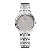 De Ville Prestige 30mm Grey Dial Stainless Steel Bracelet Watch