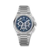 DEFY SKYLINE CHRONOGRAPH SKELETON 42mm Blue Dial Automatic Steel Watch