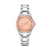 DS Action 34.5mm Coral MOP Dial Quartz Movement Stainless Steel Bracelet Watch