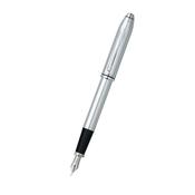 Townsend Lustros Chrome Stainless Steel Nib Black Medium Fountain Pen image