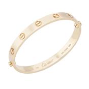 Vintage Cartier 18k Rose Gold Love Bangle with Screw - Size 16 image