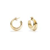Spirale Gold Plated Hoop Earrings image