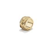 Ariane Yellow Gold Plated Ring Size 56