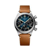 Avigation BigEye 41mm Petroleum Dial Brown Leather Strap Watch image