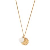 Dreamer's Paradise Gold Plated White Shell Pendant Necklace