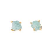 Harmony Gold Plated Amazonite Stud Earrings
