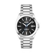 Strike 41mm Black Dial Quartz Stainless Steel Bracelet Watch