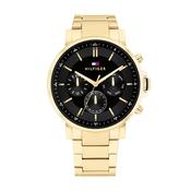 Tyson 44mm Black Dial Quartz Gold Plated Watch