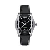 LIMITED EDITION DS Cascadeur 41.5mm Black Dial Quartz Black Rubber Strap Watch