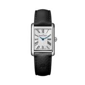 Fiaba 24x27.5mm White Dial Quartz Black Leather Strap Watch