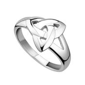 Sterling Silver Plain Trinity Knot Ring