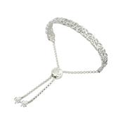 Sterling Silver Trinity Knot Shamrock Bracelet image