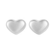 Aglow Petite Silver Heart Stud Earrings Gift image