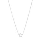 Sterling Silver Small Star Pendant Necklace image