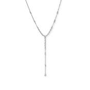 Calluna Silver Cubic Zirconia Marquise Necklace image