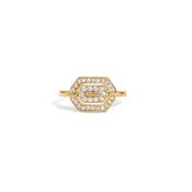 Petite My Way 18K Yellow Gold Diamonds Ring - Size 50 image