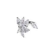Frozy Sterling Silver Marquise Cubic Zirconia Ring Size L image