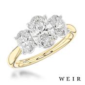 Platinum Lab Grown 1.53ct E VS1  Oval cut Lab Grown Diamond Dress Ring