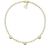 Happy Diamonds Icons 18k Yellow Gold Necklace in 18k Yellow Gold with 3 Moving Diamonds Necklace image