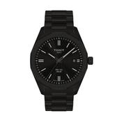 PRC 100 Solar Quartz 39mm Black Dial Black PVD Stainless Steel Bracelet Watch image