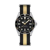 DS Action 40.5mm Black Dial Automatic Synthetic Strap Watch image