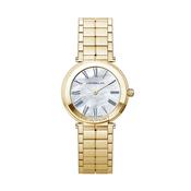 Newport Slim 32mm MOP Gold Tone Stainless Steel Bracelet Watch