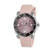 Dive 36mm Pink Dial Automatic Pink Rubber Strap Watch