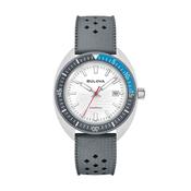 Snorkel Great White Shark 41mm White Dial Quartz Grey Rubber Strap Watch