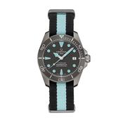 Ds Action 38mm Grey Dial Automatic Titanium Case Fabric Strap Watch