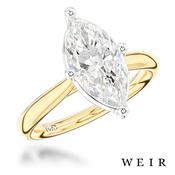 18k yellow gold Lab Grown 5.02ct E VS1  Marquise cut Lab Grown Diamond Dress Ring image