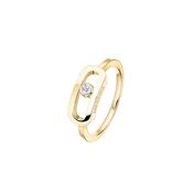 18k Yellow Gold Diamonds Move Uno LM Ring
