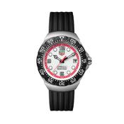 Limited Edition Formula 1 Solargraph 38mm White Dial Black Rubber Strap Watch image