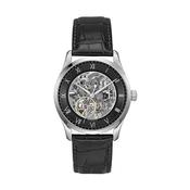 Principle 41mm Automatic Black Dial  Black Calf Skin Strap Watch