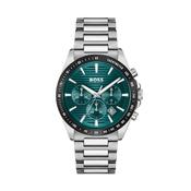 Strike 41mm Green Dia Quartz Chronograph Stainless Steel Watch