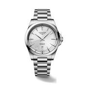 Conquest 41mm Silver Dial Automatic Stainless Steel Watch
