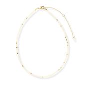 Bali Moonstone Gold Plated Beaded Necklace