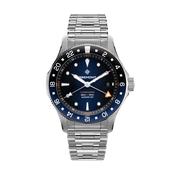Limited Edition Supermarine 300M GMT Glacier Blue 40mm Automatic Stainless Steel Bracelet Watch