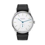 Orion 35mm White Dial Manual Black Leather Strap Watch