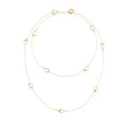Offspring Sautoir 18K Yellow Gold Small Hoops 90cm Chain Necklace image