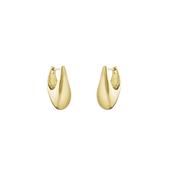 Reflect 18K Yellow Gold Hoop Stud Earrings image