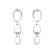 Offspring Sterling Silver Hoops Drop Earrings image
