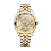 Freelancer 34mm Champagne Dial Automatic Yellow Gold PVD Stainless Steel Bracelet Watch